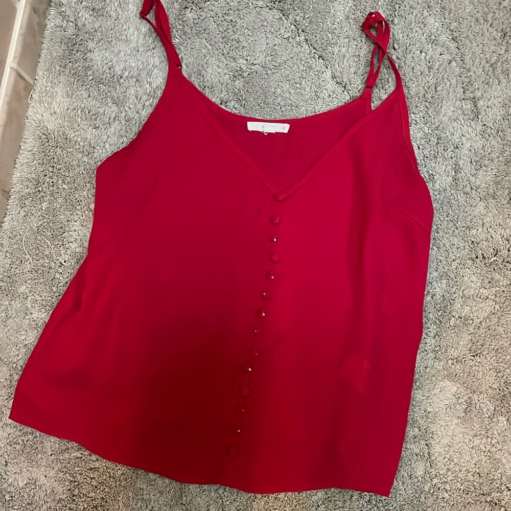 Red tank top
